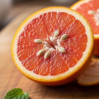 frische pinke Grapefruit